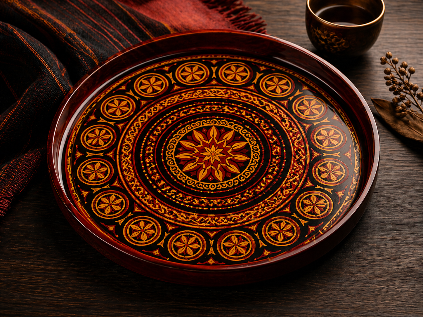 Lacquer surface detail